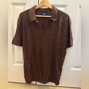 Abercrombie Open Collar Knit Polo